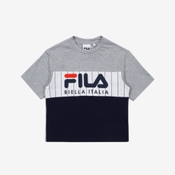 Fila Heritage Blocked - Poikien Poolopaita - Vaalean | FI-73954